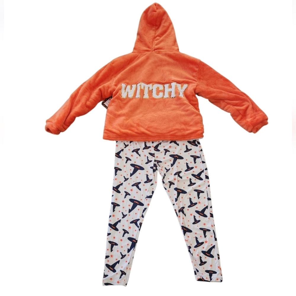 2 PIECE SET HOODIE & LEGGINGS HALLOWEEN SZ XL NWT